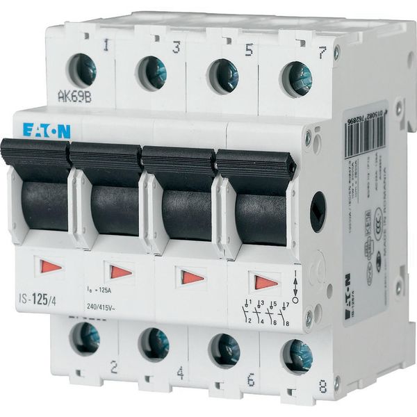 Main switch, 240/415 V AC, 125A, 4-poles image 9