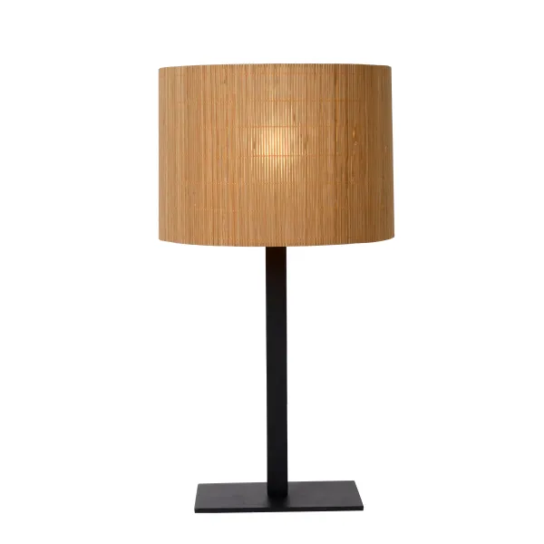 MAGIUS Table lamp Rattan E27/40W H52 Black/nature image 1