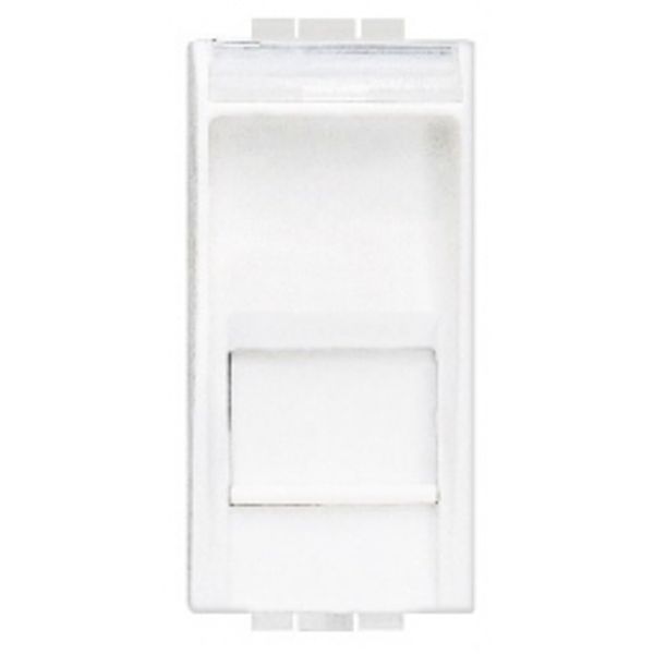 RJ45 socket LivingLight category 6 UTP 1 module white image 1