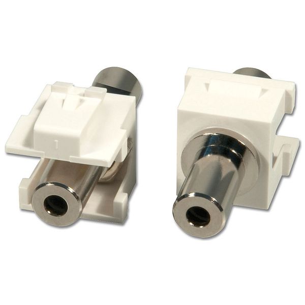 Stereo Keystone, 3.5mm, 2 pack 3.5mm Stereo Keystone module for use with our snap-in keystone blocks! image 1