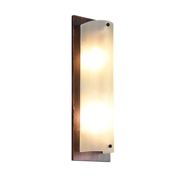 Pali wall lamp 45x14 cm 2xE27 dark wood image 1