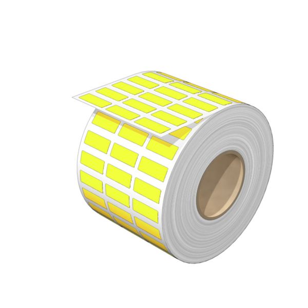 Device marking, Self-adhesive, halogen-free, 20 mm, Polyester, yellow image 1