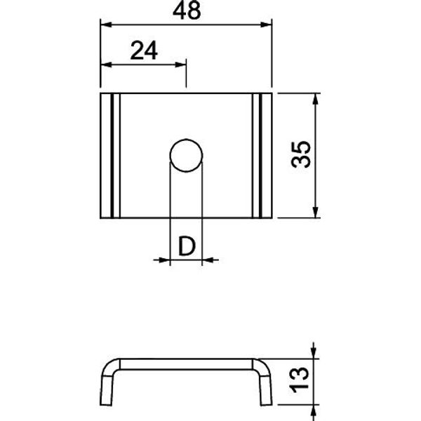 PLF 41 8 FT Plate for profile rail MS 41 48x35x13 image 2