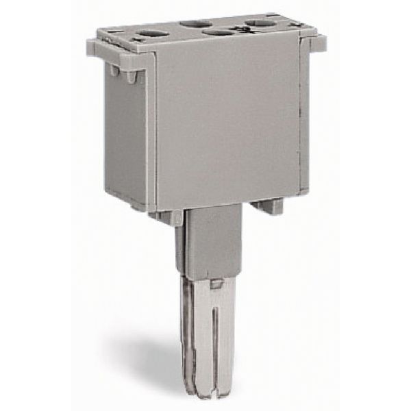 Component plug 2-pole with diode 1N4007 gray image 1