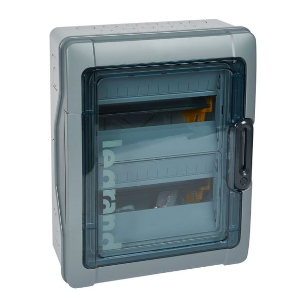 PLEXO3 IP65 WEATHERPROOF CABINET 2X12 MODULES WITH TERMINAL BLOCK image 1