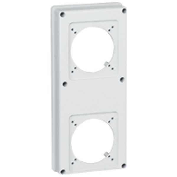 Faceplate for combined unit P17 - 2 sockets 16 or 32 A image 1