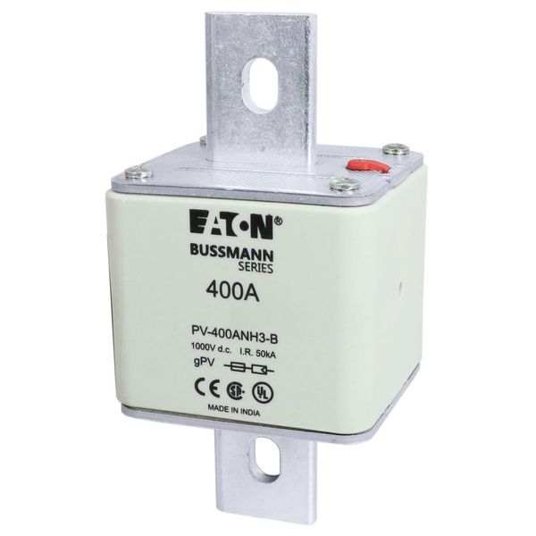 FUSE 400A 1000V DC PV SIZE 3 BOLTED TAG image 17