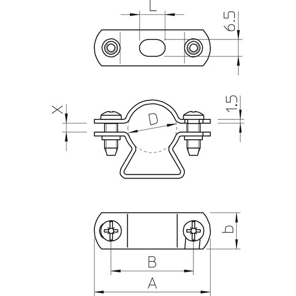 733 63 FT Distance saddle with slot 63mm image 2