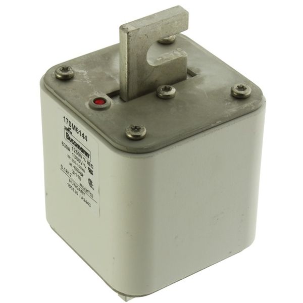 Fuse-link, high speed, 630 A, AC 1250 V, size 3, 76 x 90 x 139 mm, aR, DIN, IEC, single indicator image 3