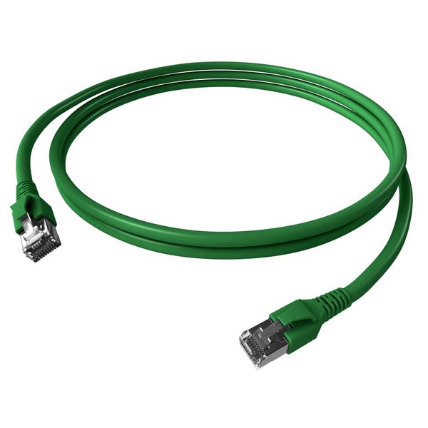 Patchcord RJ45 shielded Cat.6a 10GB, LS0H, green,   5.0m image 3