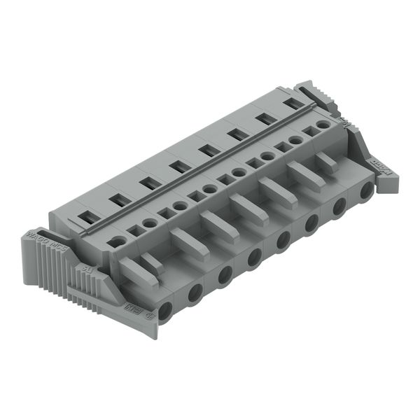 1-conductor female connector CAGE CLAMP® 2.5 mm² gray image 1