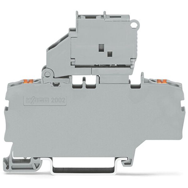 2202-1911 2-conductor fuse terminal block; with pivoting fuse holder; with additional jumper position image 2