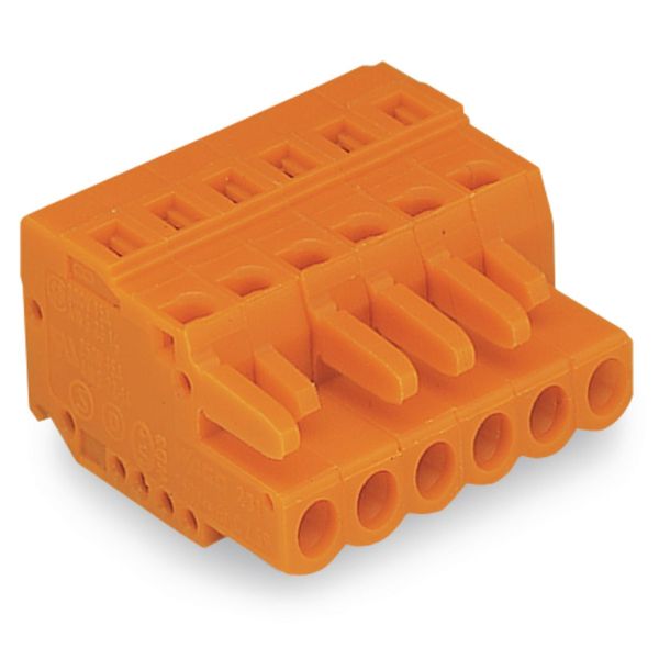 1-conductor female connector CAGE CLAMP® 2.5 mm² orange image 4