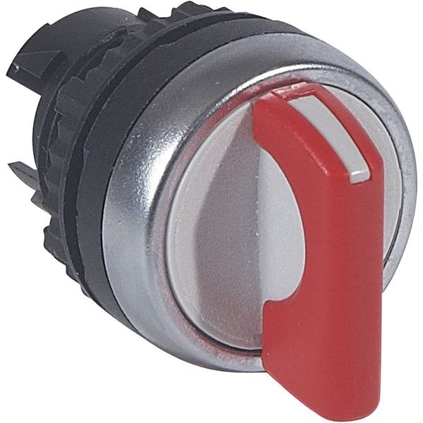 Osmoz non illuminated std handle selector switch - 3 stay-put positions - red image 1