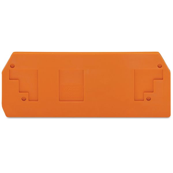 End and intermediate plate 2.5 mm thick orange image 1