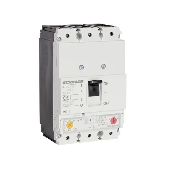 Moulded Case Circuit Breaker Type M, 3-pole, 100kA, 100A image 1