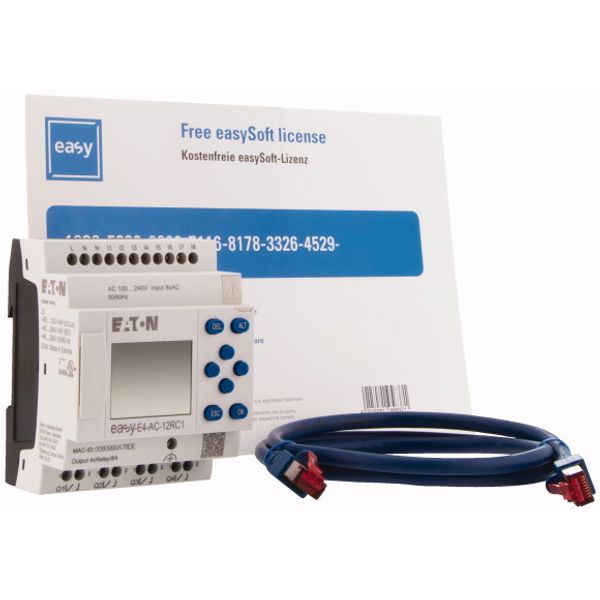 Starter package consisting of EASY-E4-AC-12RC1, patch cable and software license for easySoft image 4