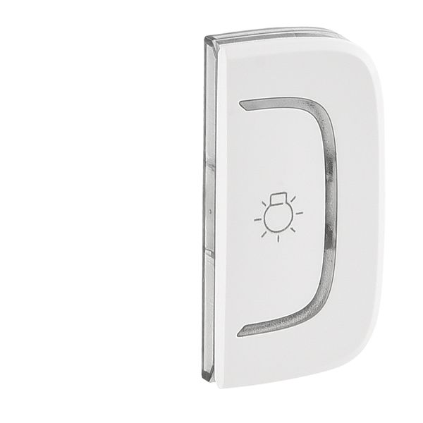 Cover plate Valena Allure - light symbol - right-hand side mounting - white image 1