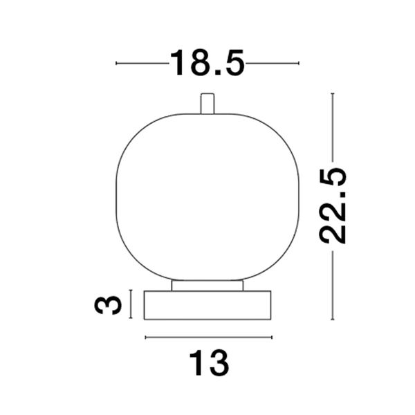 Black Metal & Opal Glass LED E14 1x5 Watt 230 Volt IP20 Bulb Excluded Cable Length: 160 cm D: 18.5 H: 22.5 cm image 1