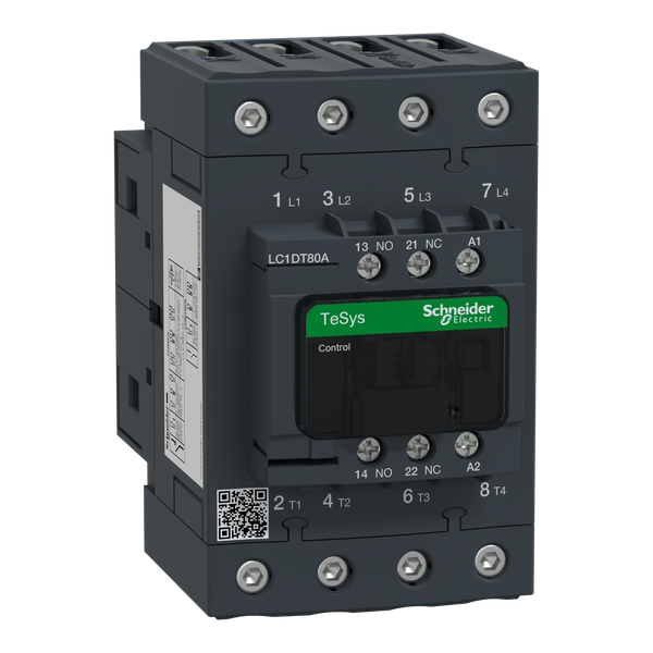 TeSys Deca contactor - 4P(4 NO) - AC-1 - = 440 V 80 A - 380 V AC 50/60 Hz coil image 5