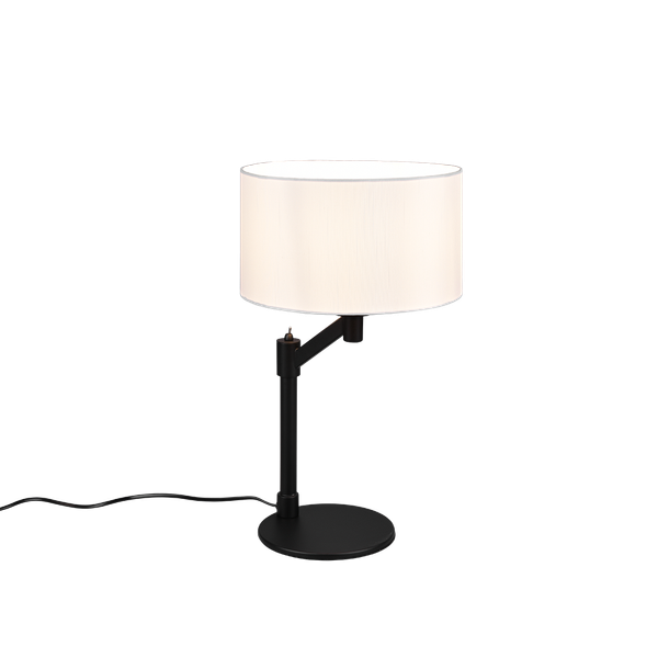 Cassio table lamp E27 matt black image 1