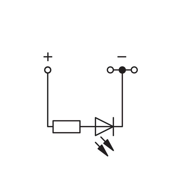 Component terminal block 3-conductor LED (red) gray image 4