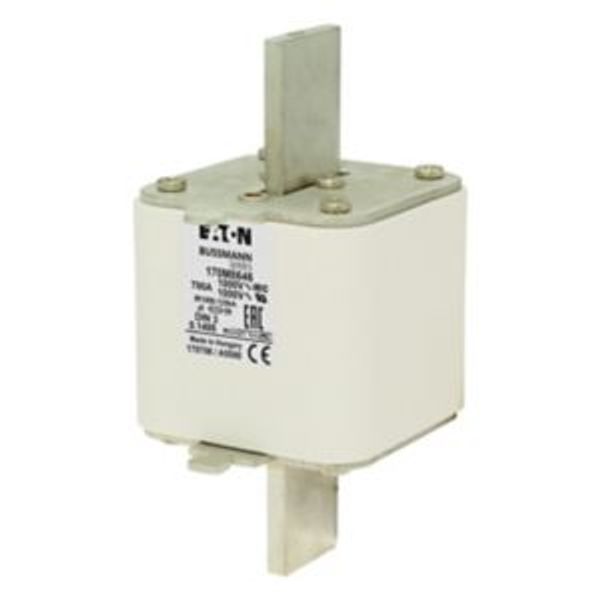 Fuse-link, high speed, 700 A, AC 1000 V, DIN 3, 90 x 75 x 150 mm, aR, DIN, IEC, single indicator image 4