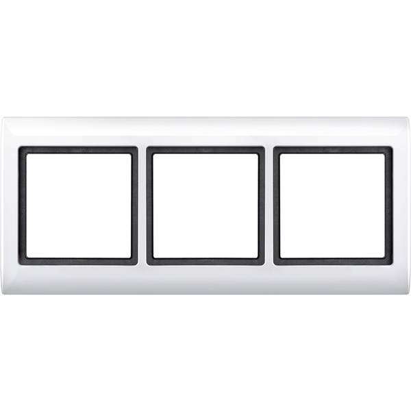 AQUADESIGN frame, triple, polar white image 1