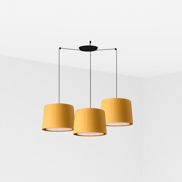 SAMBA 3L Black/yellow pendant lamp image 1