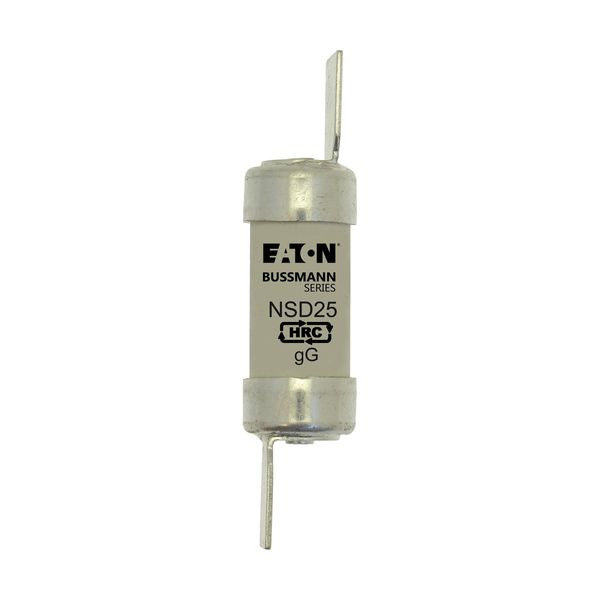 Fuse-link, LV, 25 A, AC 550 V, BS88/F1, 14 x 59 mm, gL/gG, BS image 5