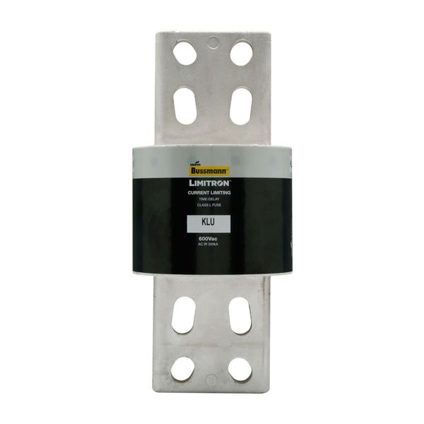 Eaton Bussmann series KLU fuse, 600V, 2500A, 200 kAIC at 600 Vac, Non Indicating, Current-limiting, Time Delay, Bolted blade end X bolted blade end, Class L, Bolt image 3