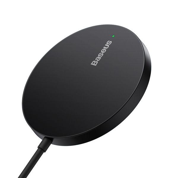Wireless Magnetic Qi Charger 15W with USB-C 1.2m Cable, Black image 3