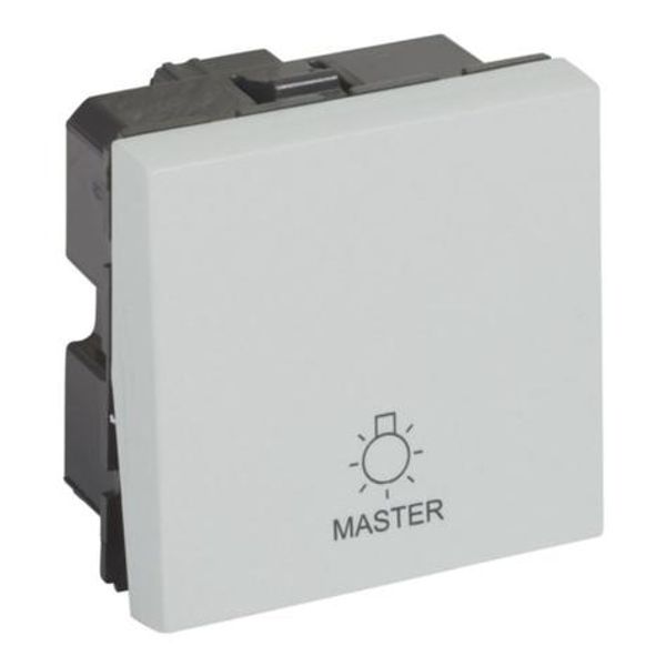 Arteor™ - Master push-button for lighting control - 2 modules - Soft Alu image 1