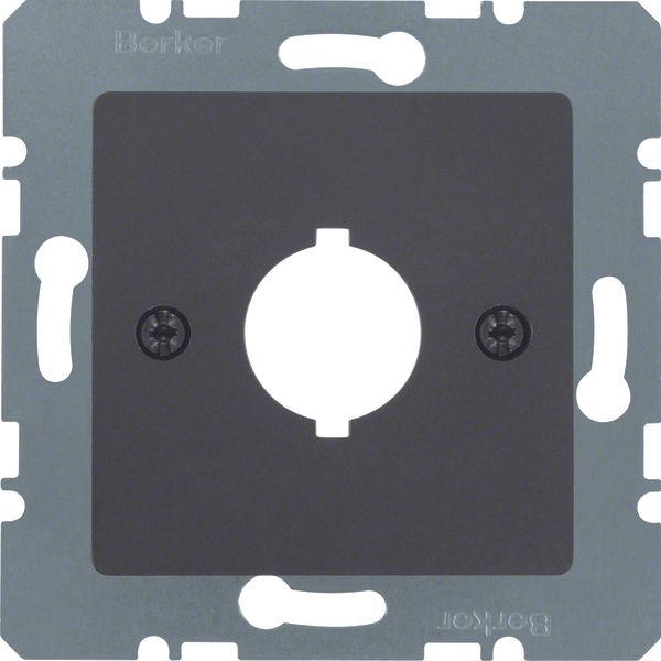 Central plate inst. opening Ø 18.8 mm, com-tech, ant., matt image 1