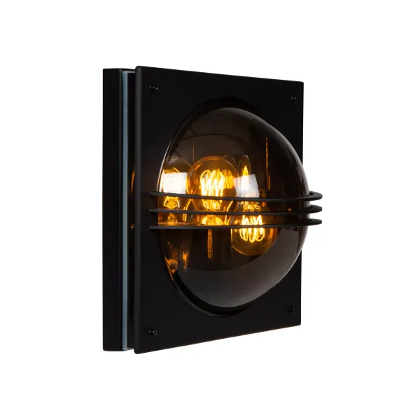 Lucide PRIVAS - Wall light Outdoor - 2xE27 - IP44 - Black image 1