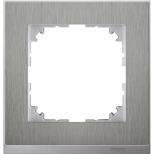 M-Pure Decor frame, 1-gang, stainless steel image 4