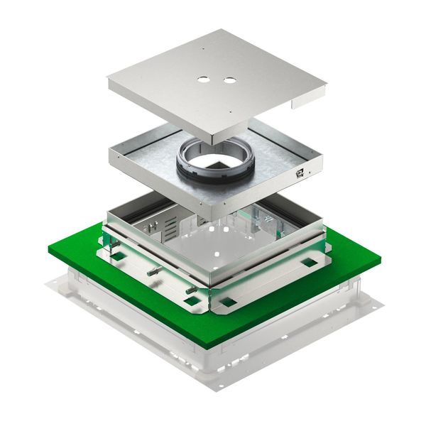 TRKFN 9 VS 250 Square cassette seamless floor rectangular, tube body 243x243x83 image 1