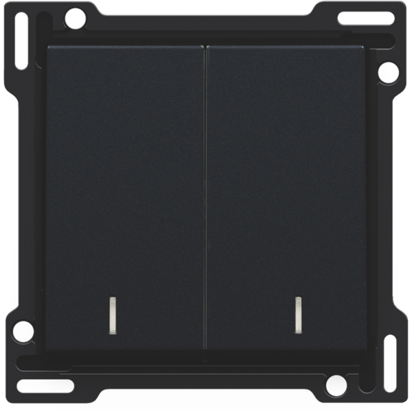 Finishing set with double lens for two-circuit switch, two-way switch image 2