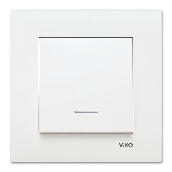 Karre White (Quick Connection) Illuminated Light Switch image 1