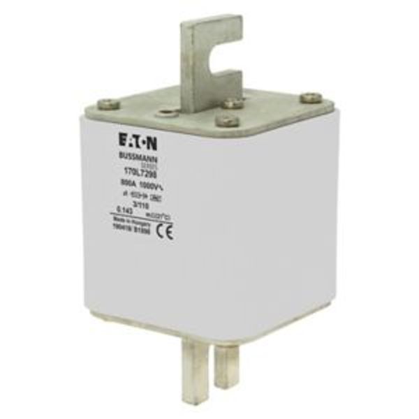 Fuse-link, high speed, 1000 A, AC 1000 V, Size 3, 76 x 90 x 141 mm, aR, DIN, IEC, visual indicator image 10