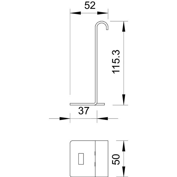 LAS 110 FT Connection piece for cable ladder H110mm image 2