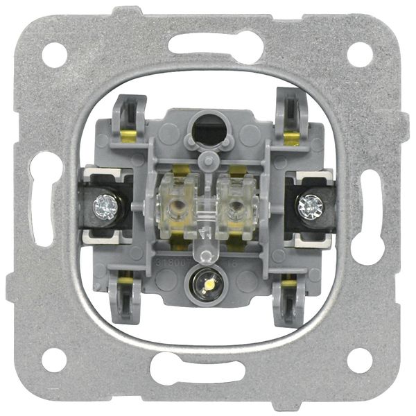 Two-way switch insert, illuminated, cage clamps image 1