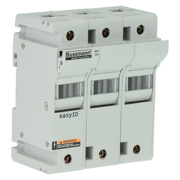 Fuse-holder, low voltage, 30 A, AC 600 V, DC 600 V, UL Class J, 98 x 72 x 117 mm, 3P, UL, CSA image 26