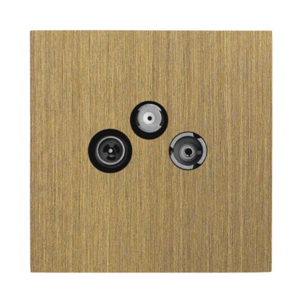 Art d'Arnould universe Epure TV-FM-SAT socket - Bronze image 1