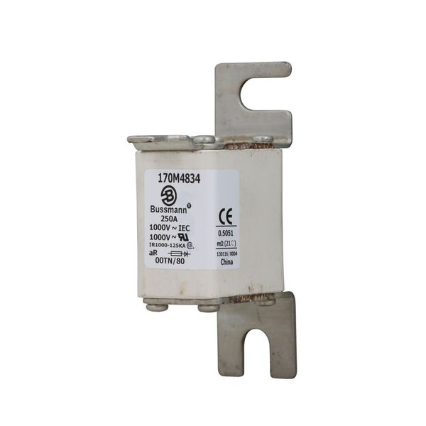 Fuse-link, high speed, 250 A, AC 1000 V, size 00, 30 x 47 x 98 mm, aR, DIN, IEC, single indicator image 11