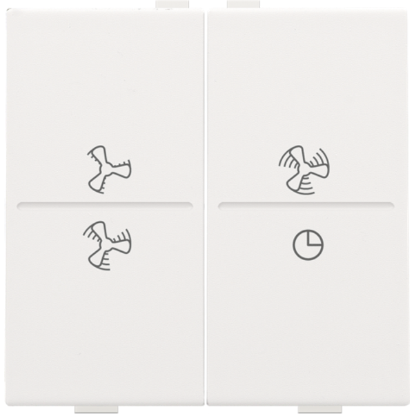 Double key with ventilator symbols 0 to 3 for wireless switch or push image 2