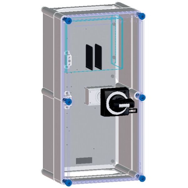 Switch enclosure prepared for 1 NZM1 MCCB 3P image 2