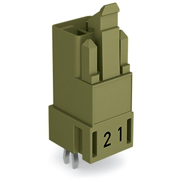 Plug for PCBs straight 2-pole light green image 3