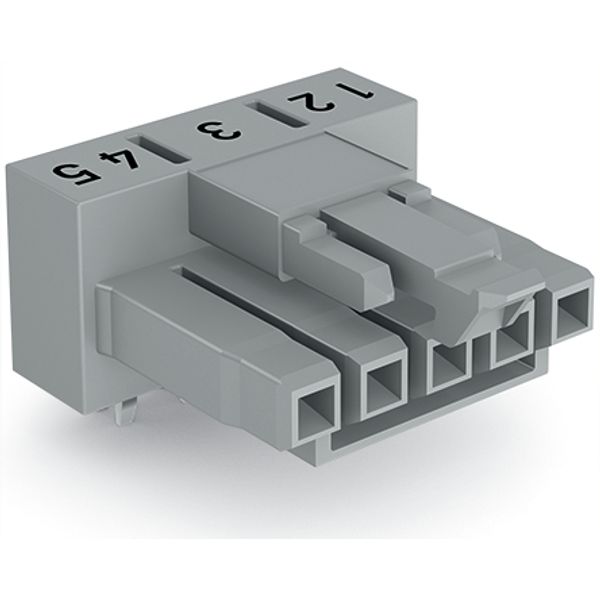 Socket for PCBs angled 5-pole gray image 3