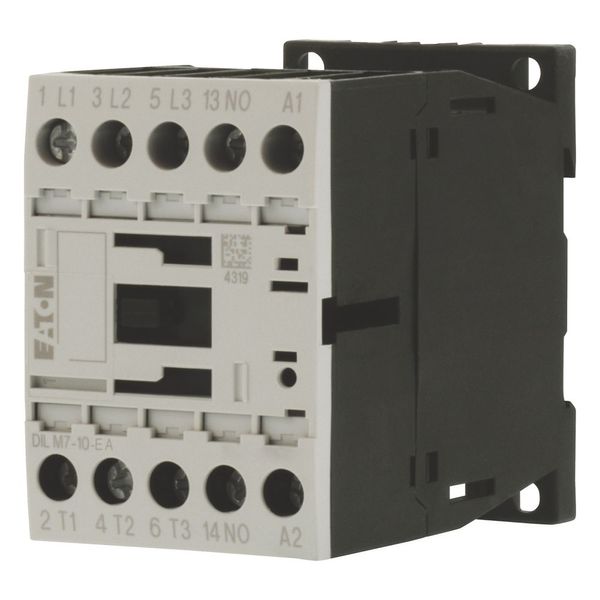 Contactor, 3 pole, 380 V 400 V 3 kW, 1 N/O, 24 V DC, DC operation, Screw terminals image 1